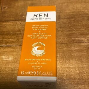 NIB Full Size REN Clean Skincare Brightening Dark Circle Eye Cream 0.5 oz